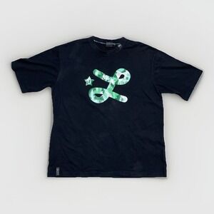 LRG Lifted Research Group Shirt Mens 3XL Black Y2K Camo Logo Streetwear Hip-Hop